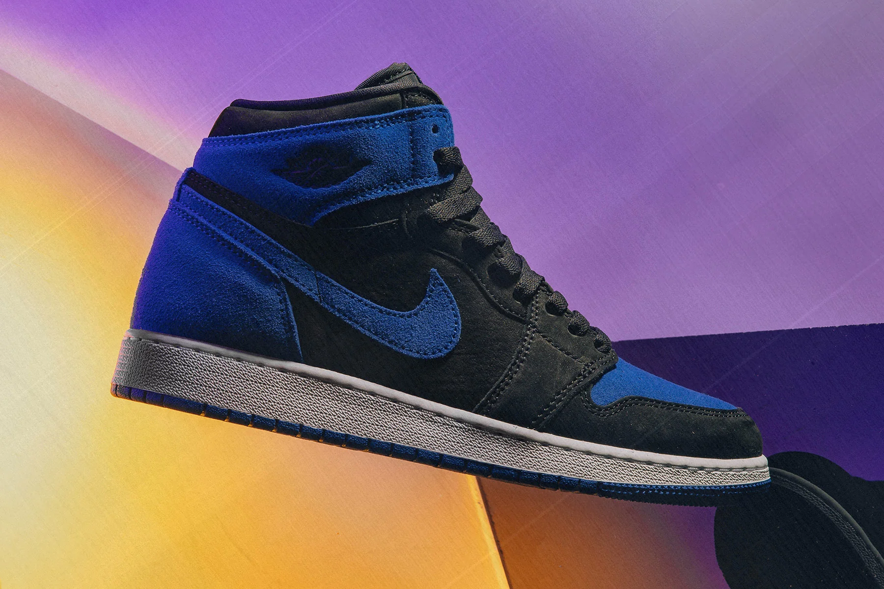 Air Jordan 1 Retro High OG 'Royal Reimagined'- Black/Royal Blue/White - Image 5