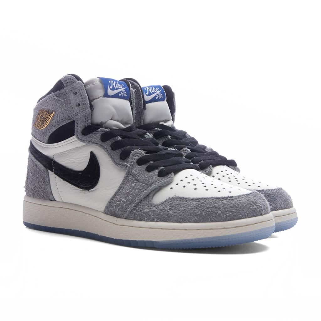 Air Jordan 1 Retro High OG 'All Star' (GS) - Cool Grey/Black/Sail/Game Royal - Image 2
