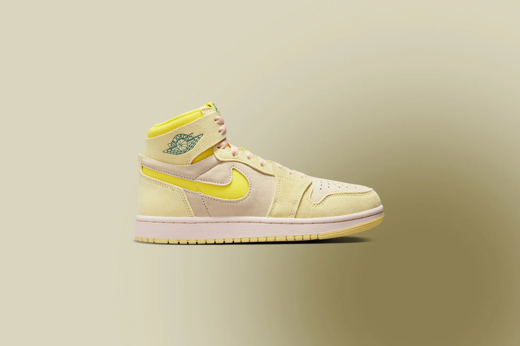Women's Air Jordan 1 Zoom CMFT 2 - Citron Tint/Dynamic Yellow/Muslin - Image 2
