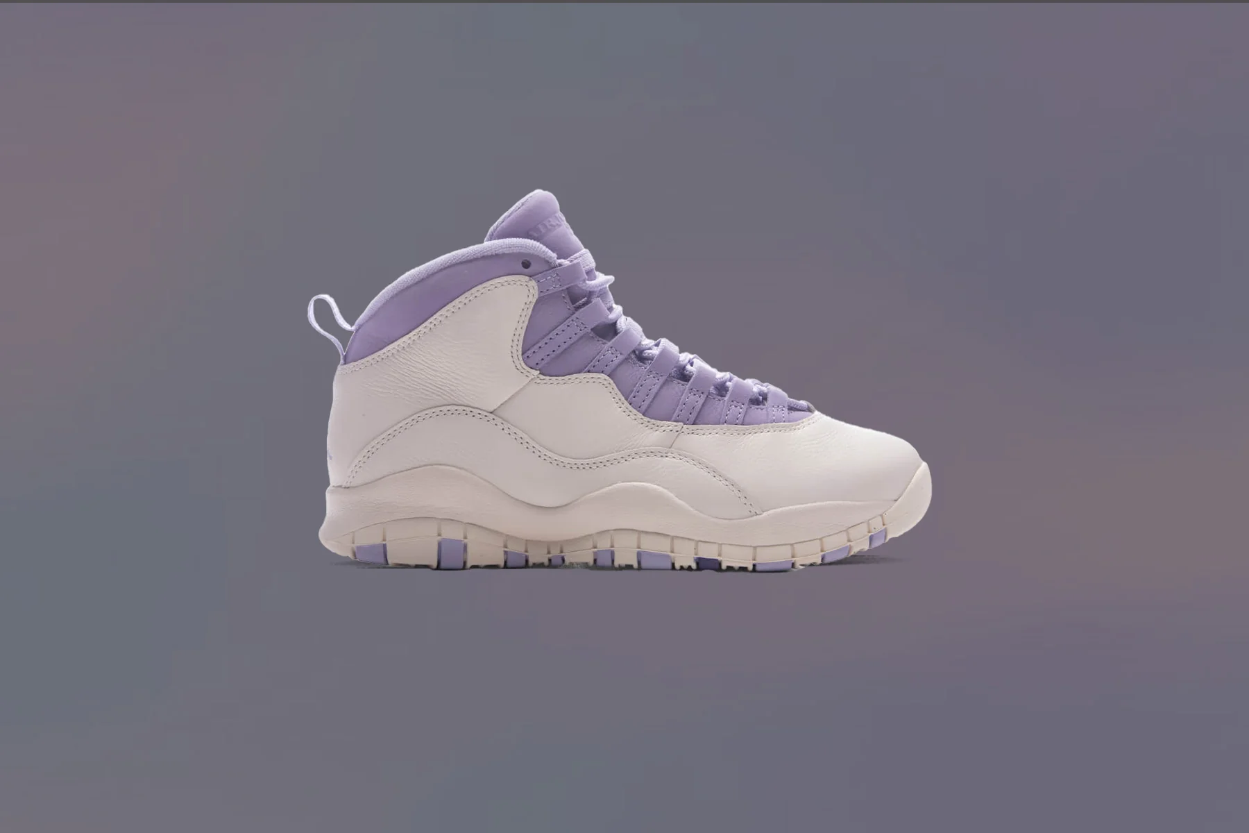 Women's Air Jordan 10 Retro 'Hydrangeas' - Chalk/Wild Grape/Hydrangeas - Image 5