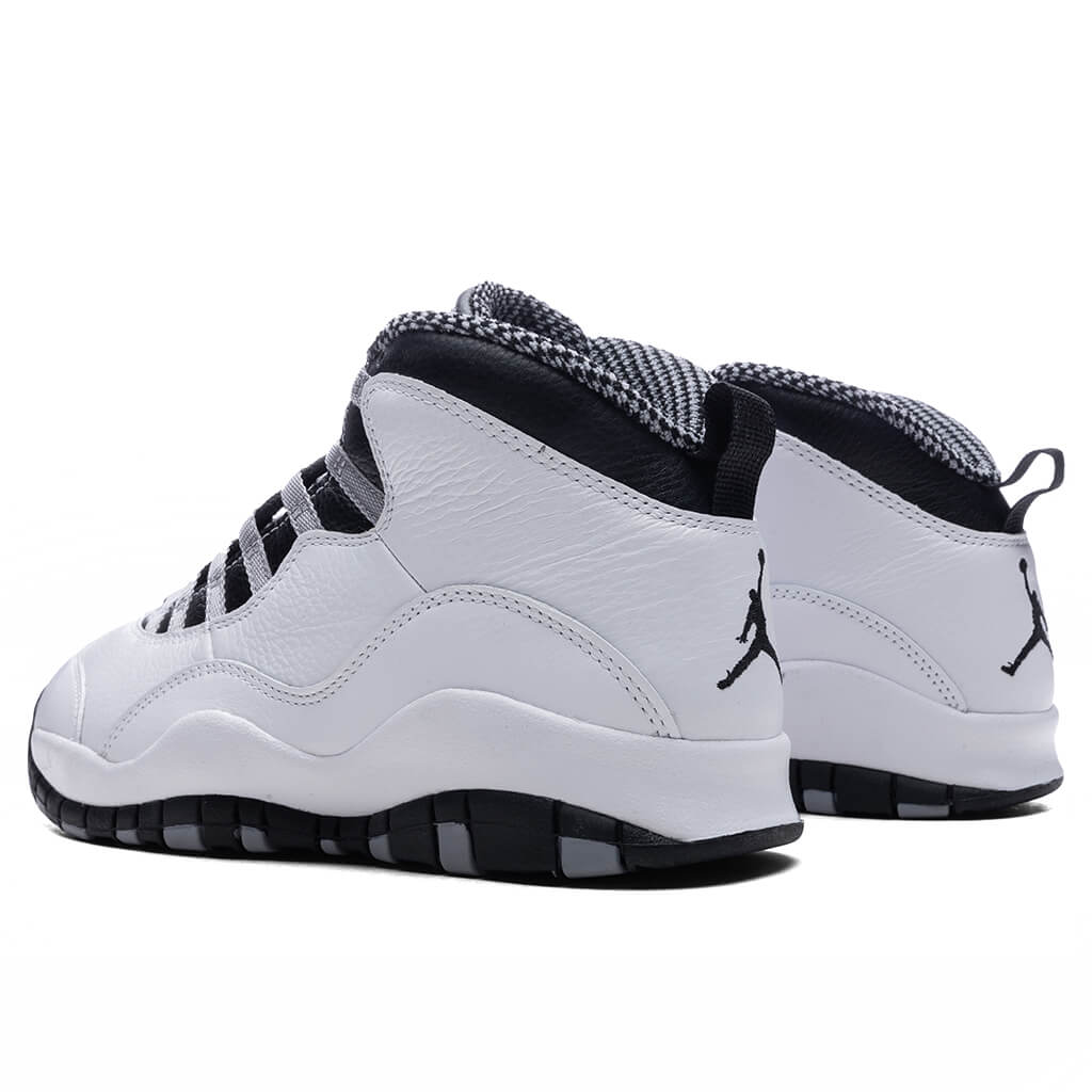 Air Jordan 10 Retro 'Steel' - White/Black/Light Steel Grey/Dark Powder Blue - Image 3