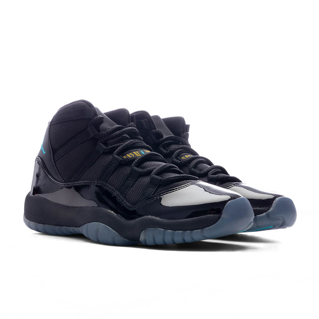 Air Jordan 11 Retro 'Gamma' (GS) - Black/Gamma Blue/Varsity Maize - Image 2