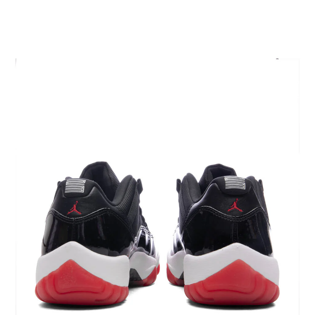 Air Jordan 11 Retro Low 'Bred' (PS) - Black/Varsity Red/White - Image 4