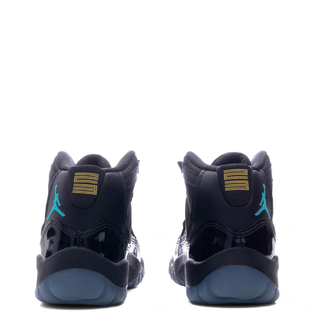Air Jordan 11 Retro 'Gamma' (PS) - Black/Gamma Blue/Varsity Maize - Image 4