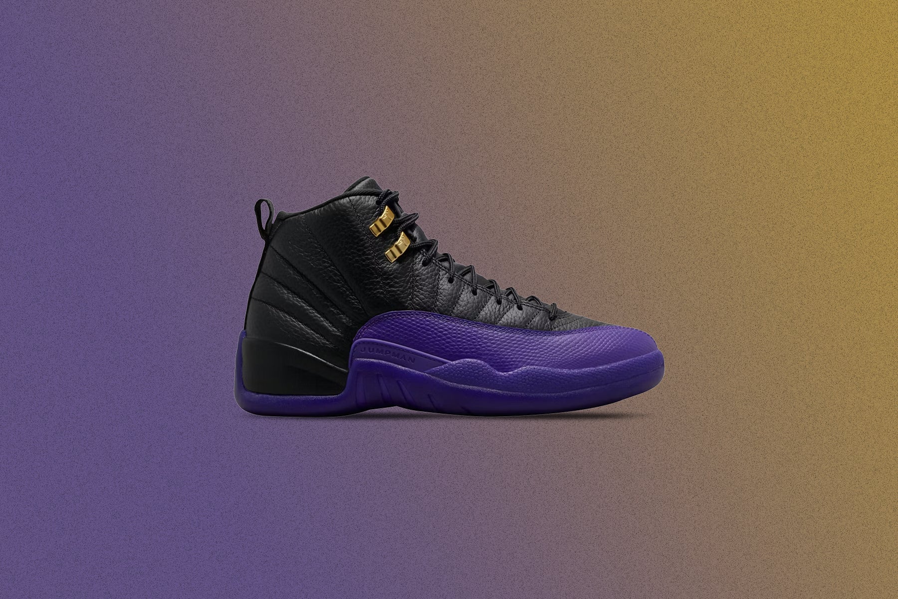 Air Jordan 12 Retro - Black/Field Purple/Metallic Gold - Image 5