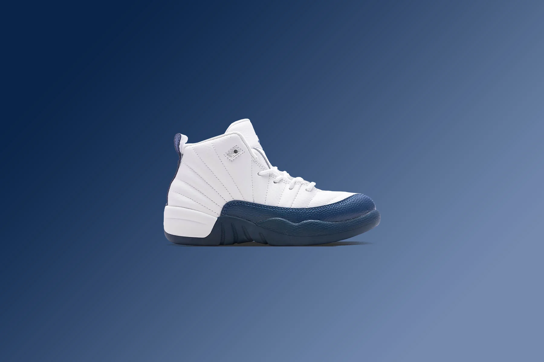 Air Jordan 12 Retro 'French Blue' (PS) - White/French Blue/Metallic Silver - Image 5