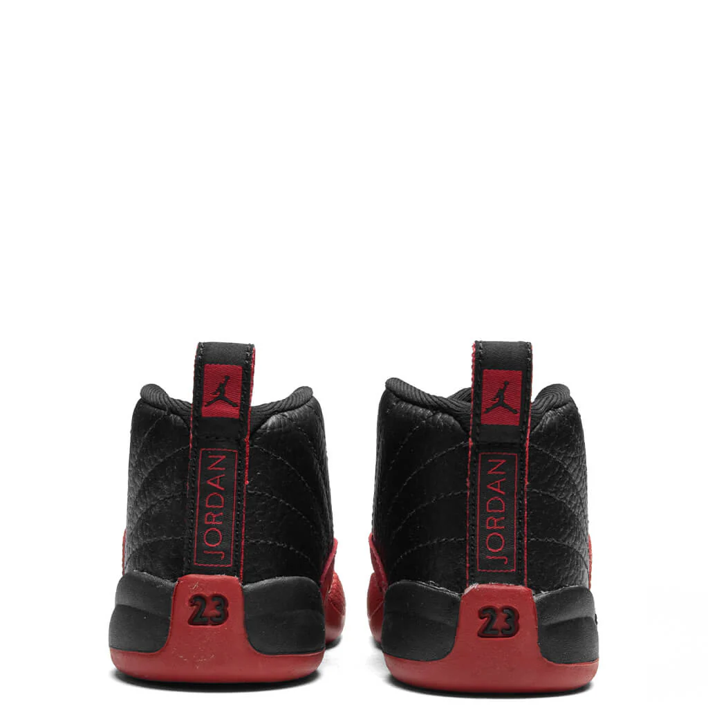 Air Jordan 12 Retro 'Flu Game' (TD) - Black/Varsity Red - Image 4