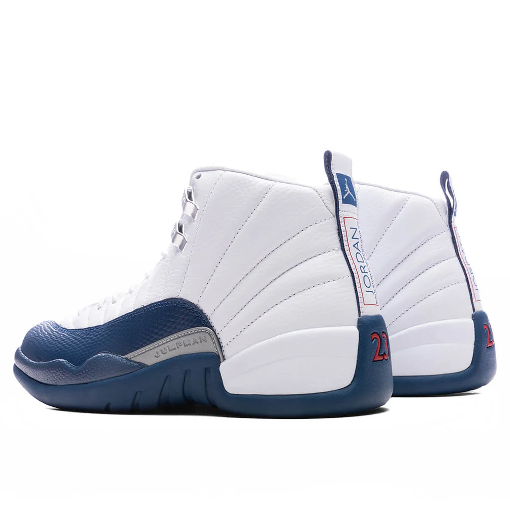 Air Jordan 12 Retro 'French Blue' - White/French Blue/Metallic Silver - Image 3
