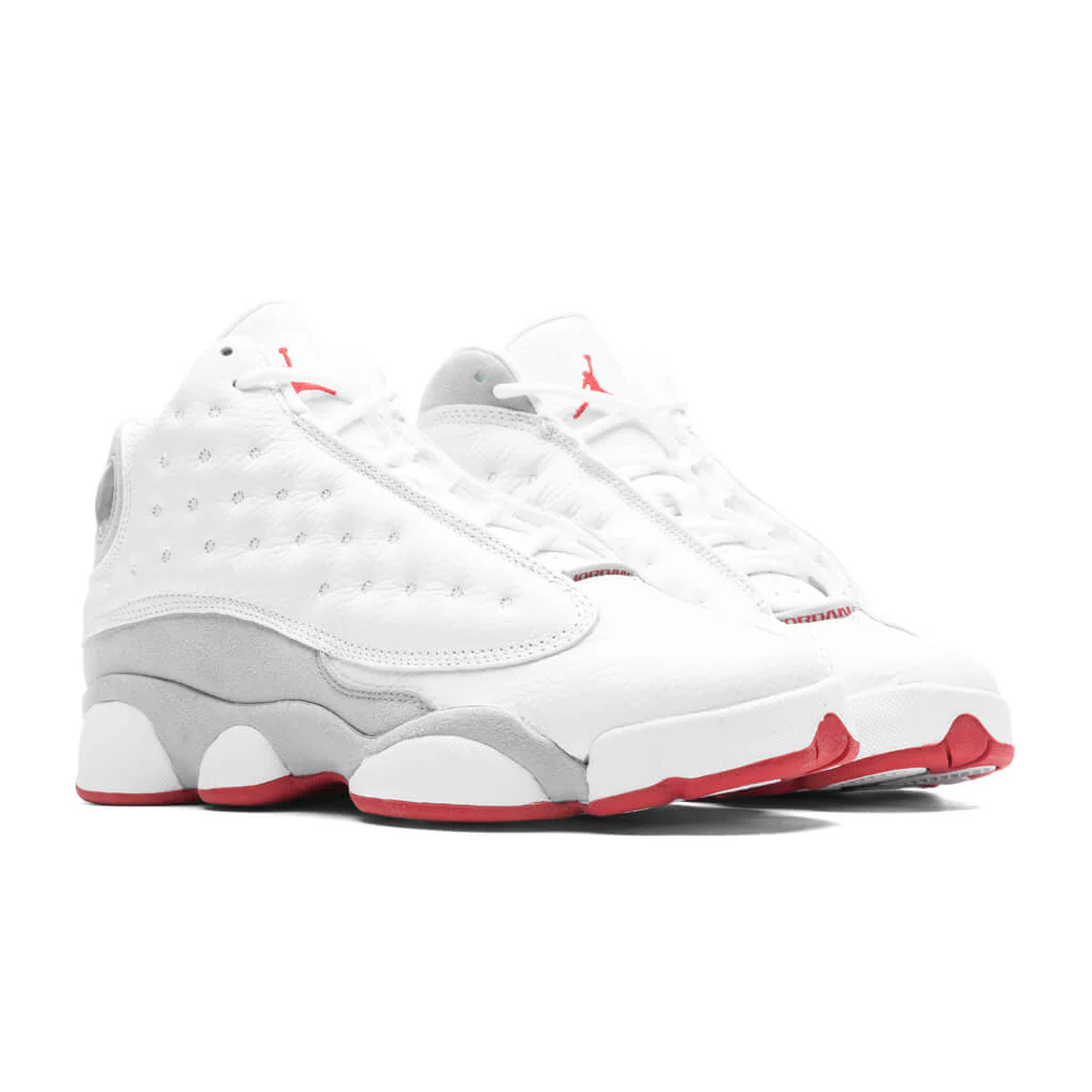 Air Jordan 13 Retro (GS) - White/True Red/Wolf Grey - Image 2