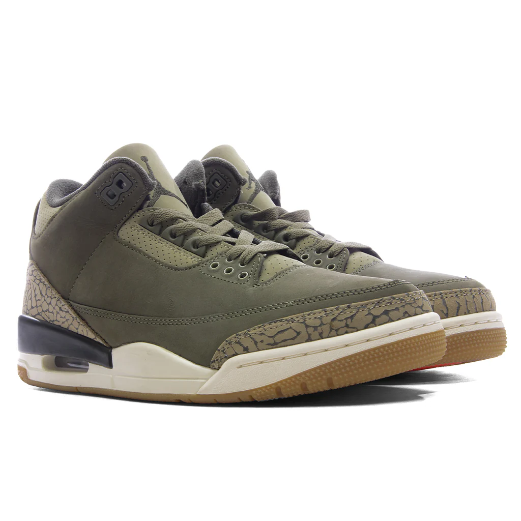 Air Jordan 3 Retro 'Family Affair' - Medium Olive/Sequoia/Neutral Olive - Image 2