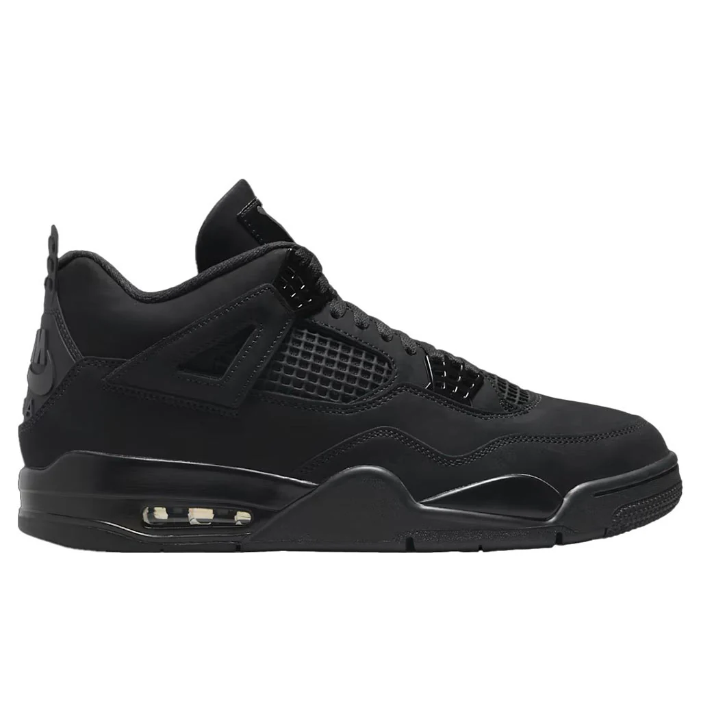Air Jordan 4 Retro 'Black Cat' - Black/Light Graphite