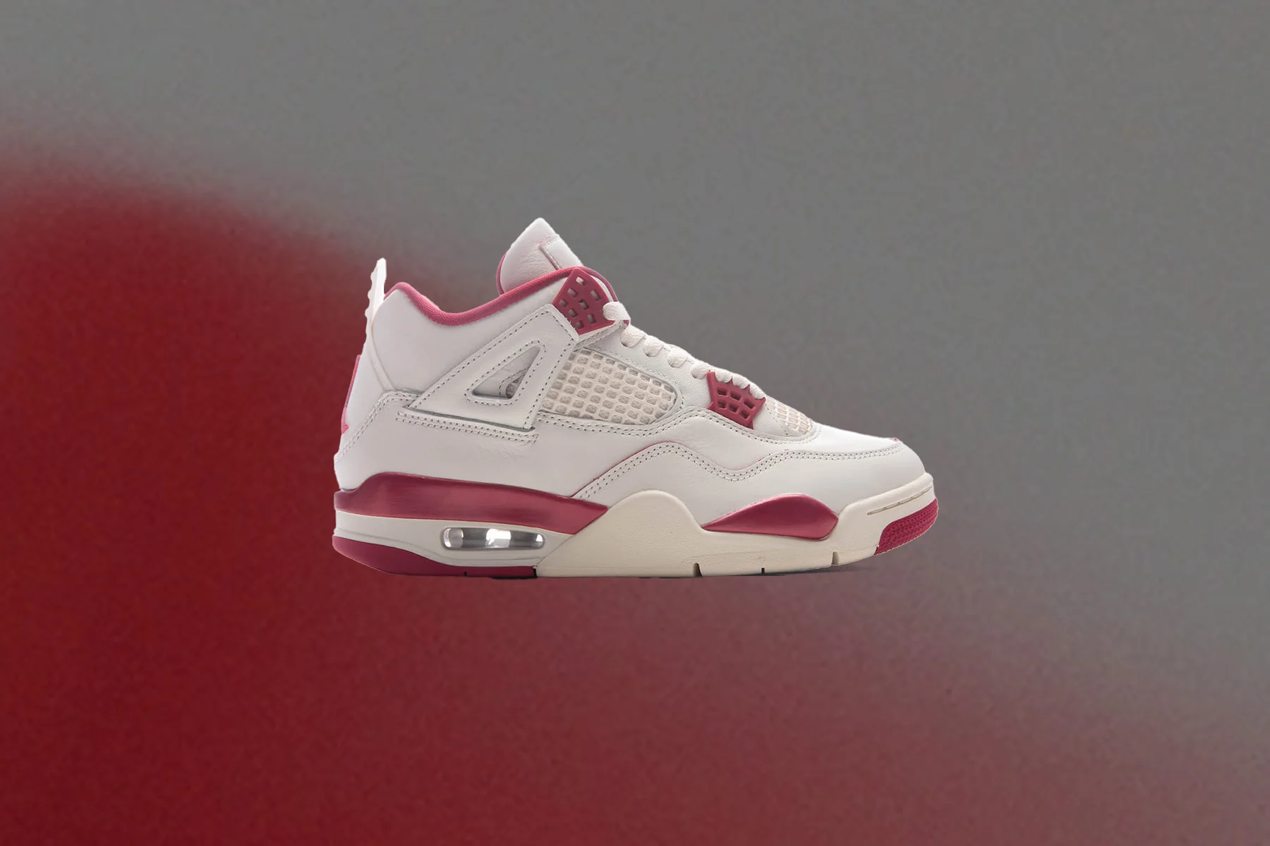 Women's Air Jordan 4 Retro 'Valentine's Day' - Pale Ivory/Sierra Red/Tough Red - Image 5