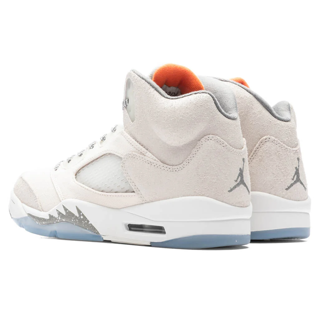 Air Jordan 5 Retro SE Craft - Light Orewood Brown/Safety Orange/Flat Pewter - Image 3
