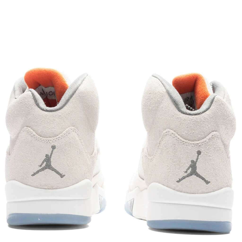 Air Jordan 5 Retro SE Craft - Light Orewood Brown/Safety Orange/Flat Pewter - Image 4