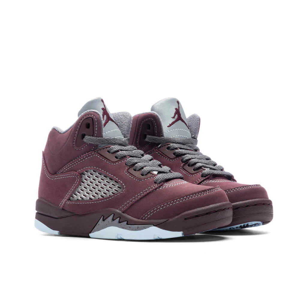 Air Jordan 5 Retro SE (PS) - Deep Burgundy/Light Graphite - Image 2