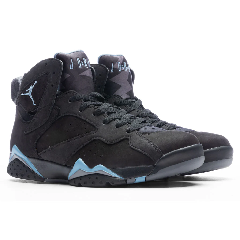 Air Jordan 7 Retro - Black/Chambray/Light Graphite - Image 2