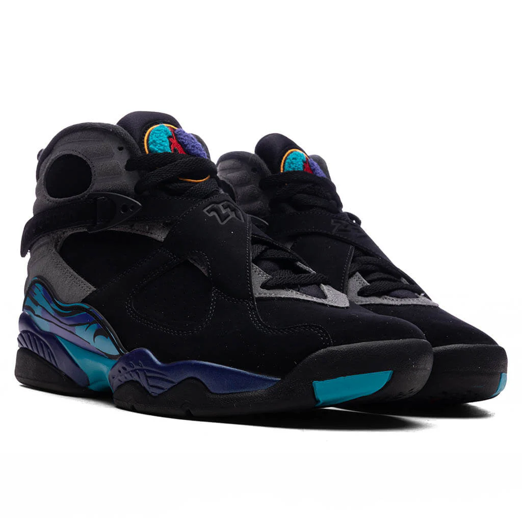 Air Jordan 8 Retro 'Aqua' - Black/Multi Color - Image 2