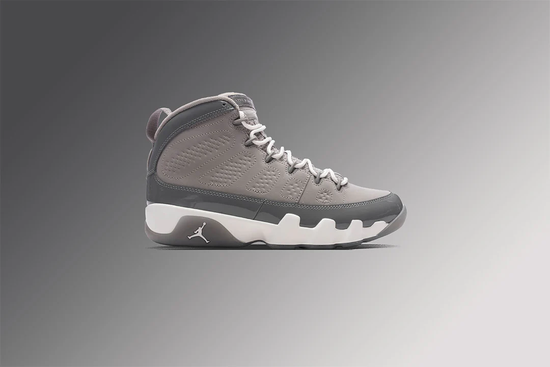 Air Jordan 9 Retro 'Cool Grey' - Medium Grey/Cool Grey/White - Image 5
