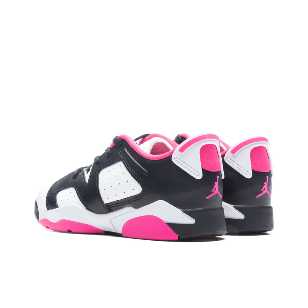 Air Jordan VI Retro Low (PS) - Black/Fierce Pink/White - Image 3