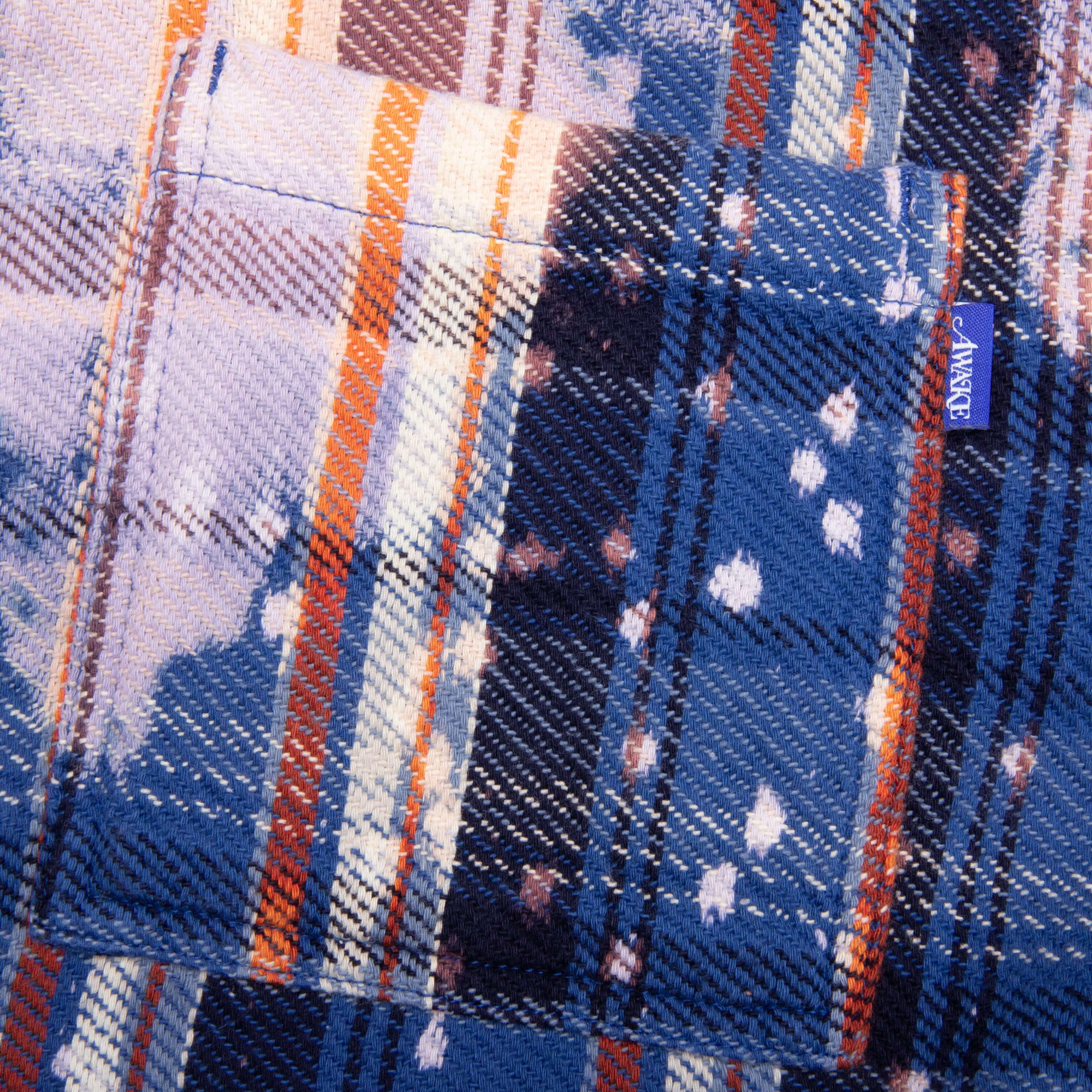 Awake NY x Jordan Flannel - Blackened Blue/Boarder Blue/Sail - Image 4