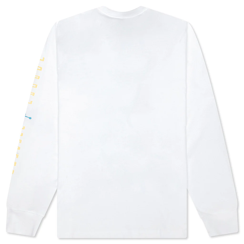 Brooklyn AJ11 Graphic L/S Tee - White - Image 2