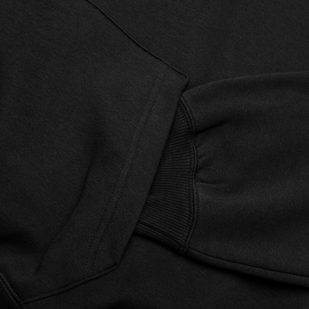 Brooklyn Fleece Graphic Pullover Hoodie - Black/White - Image 4