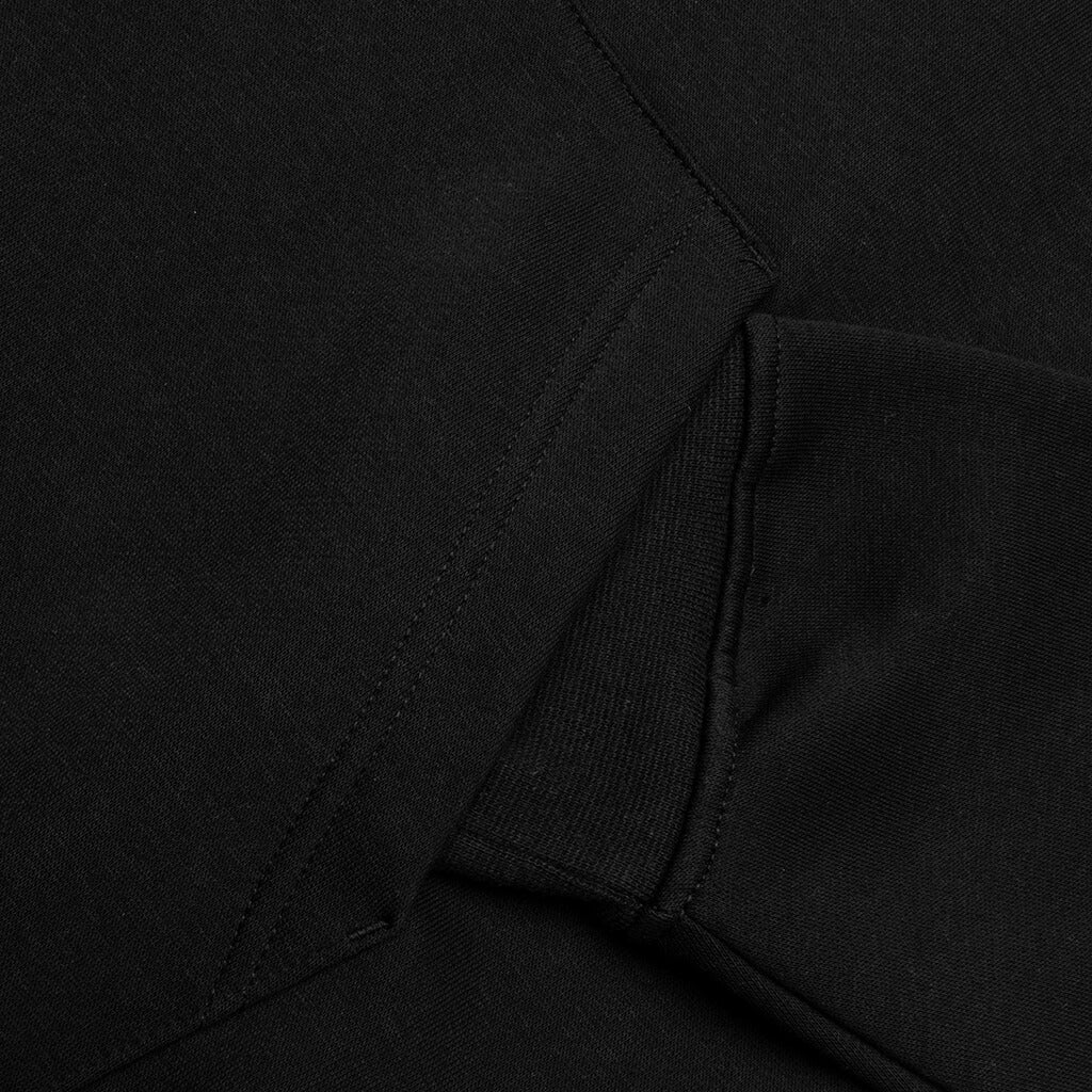 Brooklyn Fleece Pullover Hoodie - Black/White - Image 4