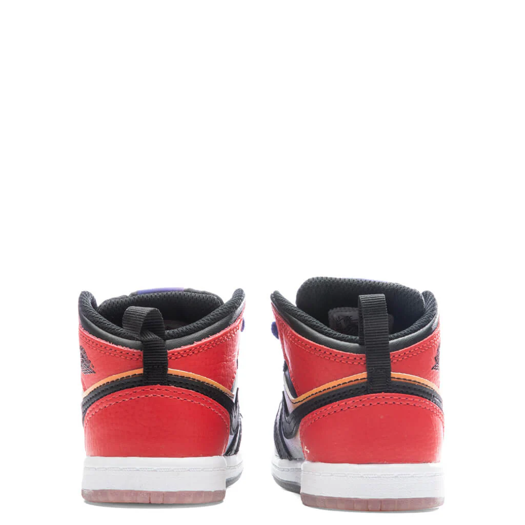 Jordan 1 Mid SS Skyline (TD) - Concord/Black/University Red - Image 4