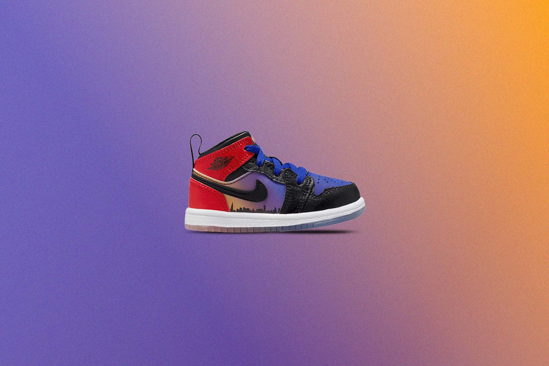 Jordan 1 Mid SS Skyline (TD) - Concord/Black/University Red - Image 5