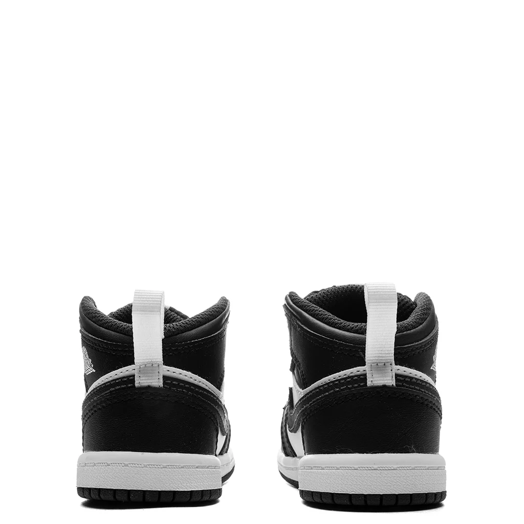 Jordan 1 Mid (TD) - Black/Off Noir/Summit White - Image 4