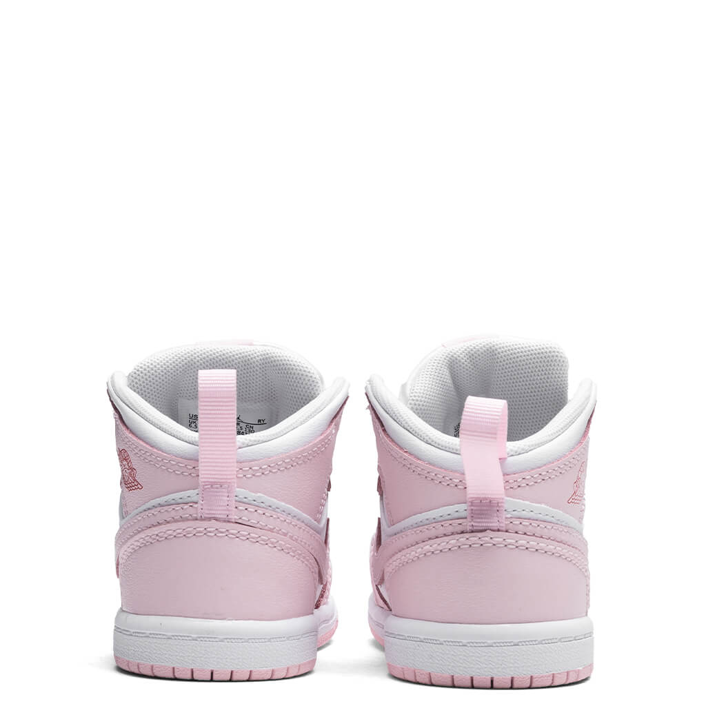 Jordan 1 Mid (TD) - Pink Foam/White/Fire Red - Image 4