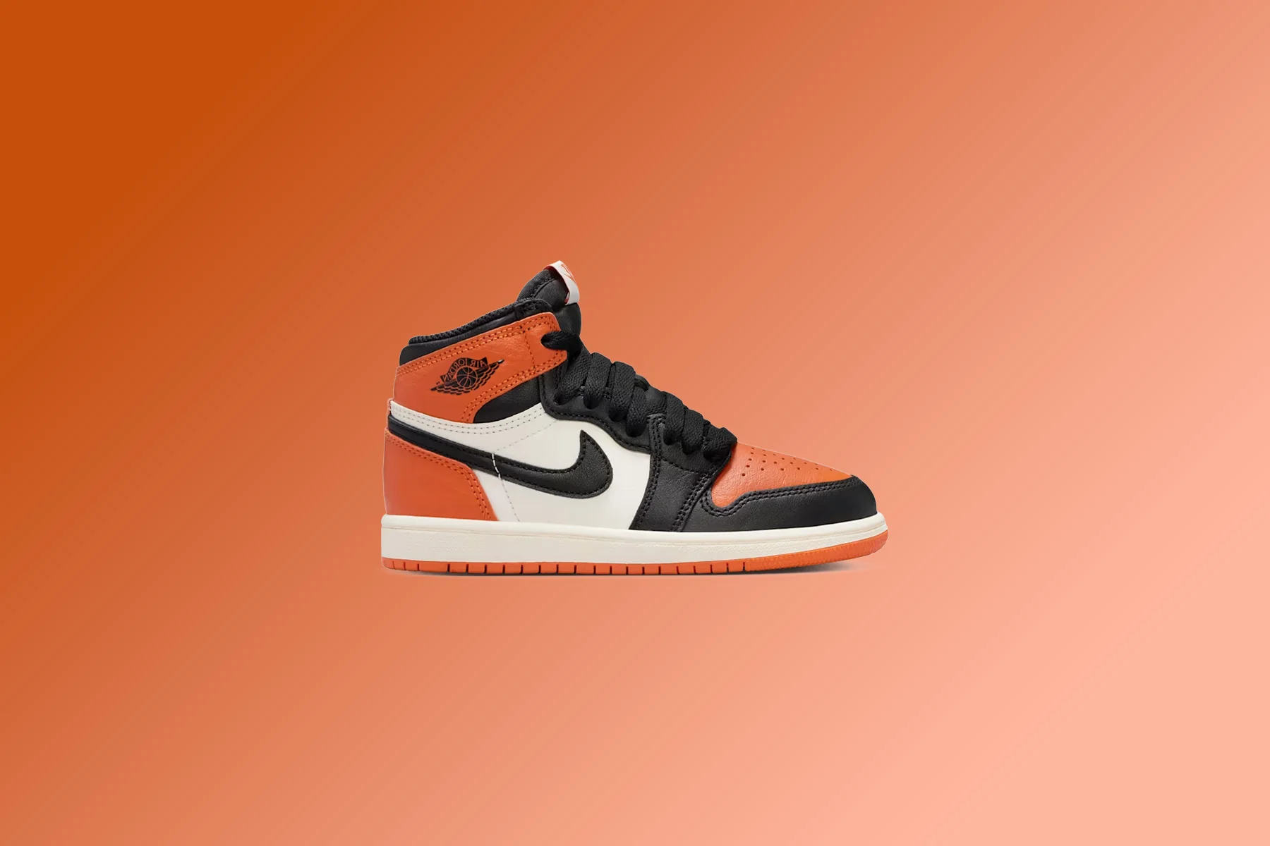 Air Jordan 1 Retro High OG 'Shattered Backboard' (PS) - Black/Sail/Starfish - Image 5