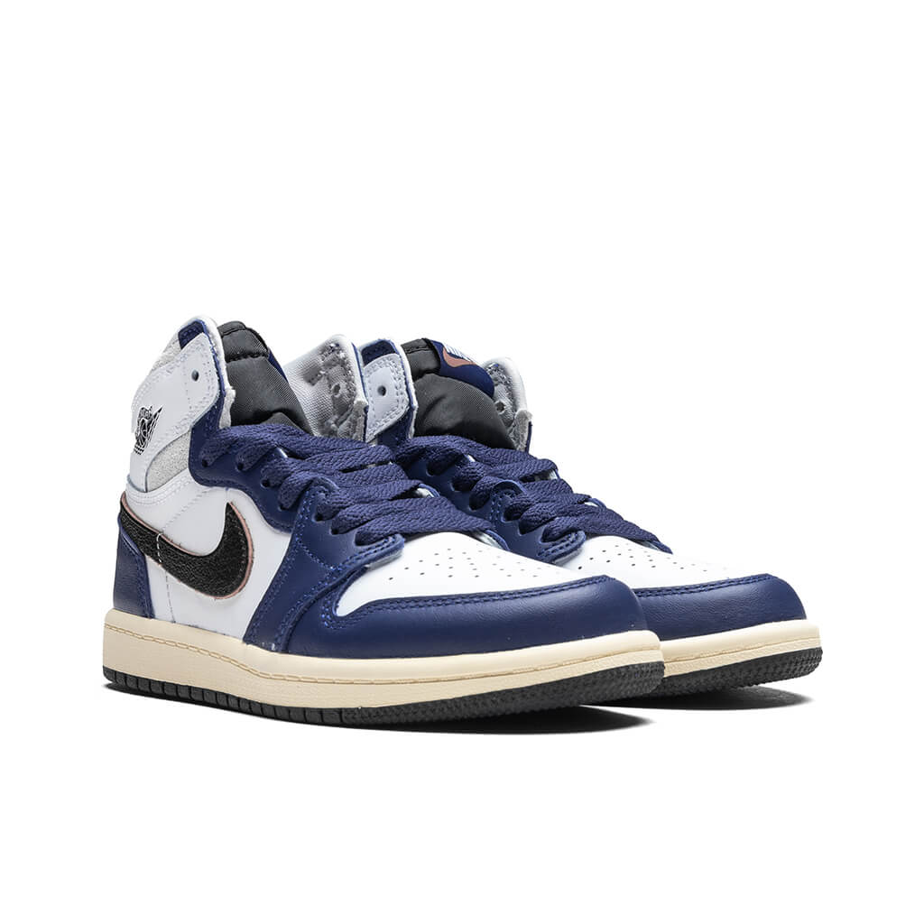 Air Jordan 1 Retro High OG 'Rare Air' (PS) - White/Black/Neutral Grey/Deep Royal Blue - Image 2
