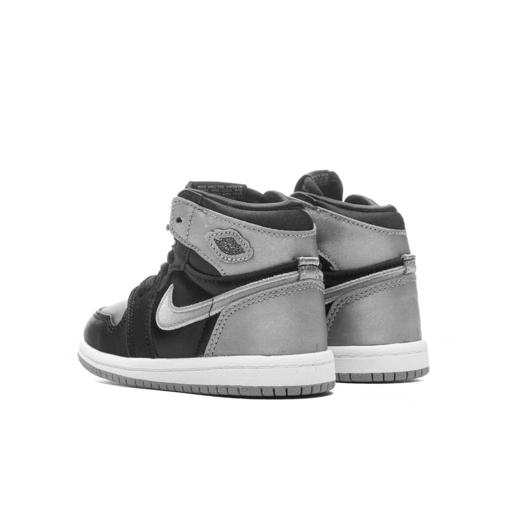 Air Jordan 1 Retro High OG 'Satin Shadow' (TD) - Black/Medium Grey/White - Image 3
