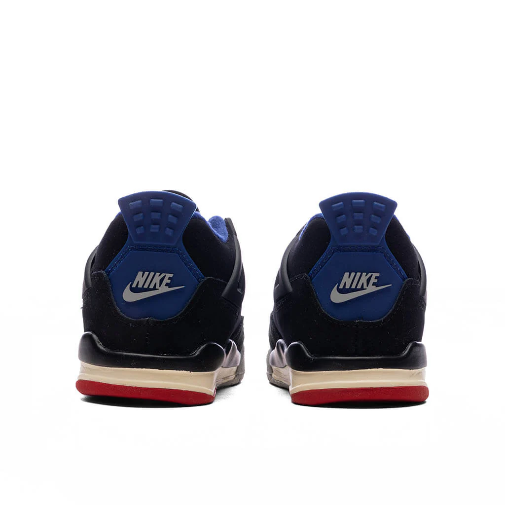 Air Jordan 4 Retro 'Rare Air' (TD) - Black/Fire Red/Deep Royal Blue - Image 4