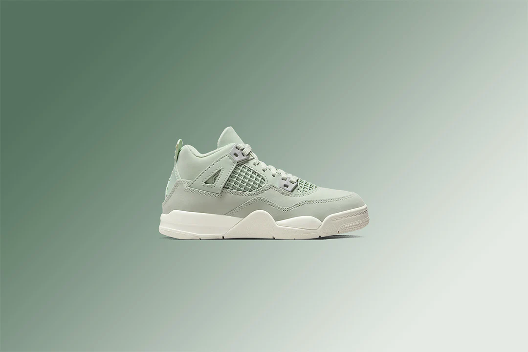Air Jordan 4 Retro 'Abundance' (PS) - Seafoam/Sail/Metallic Silver - Image 5