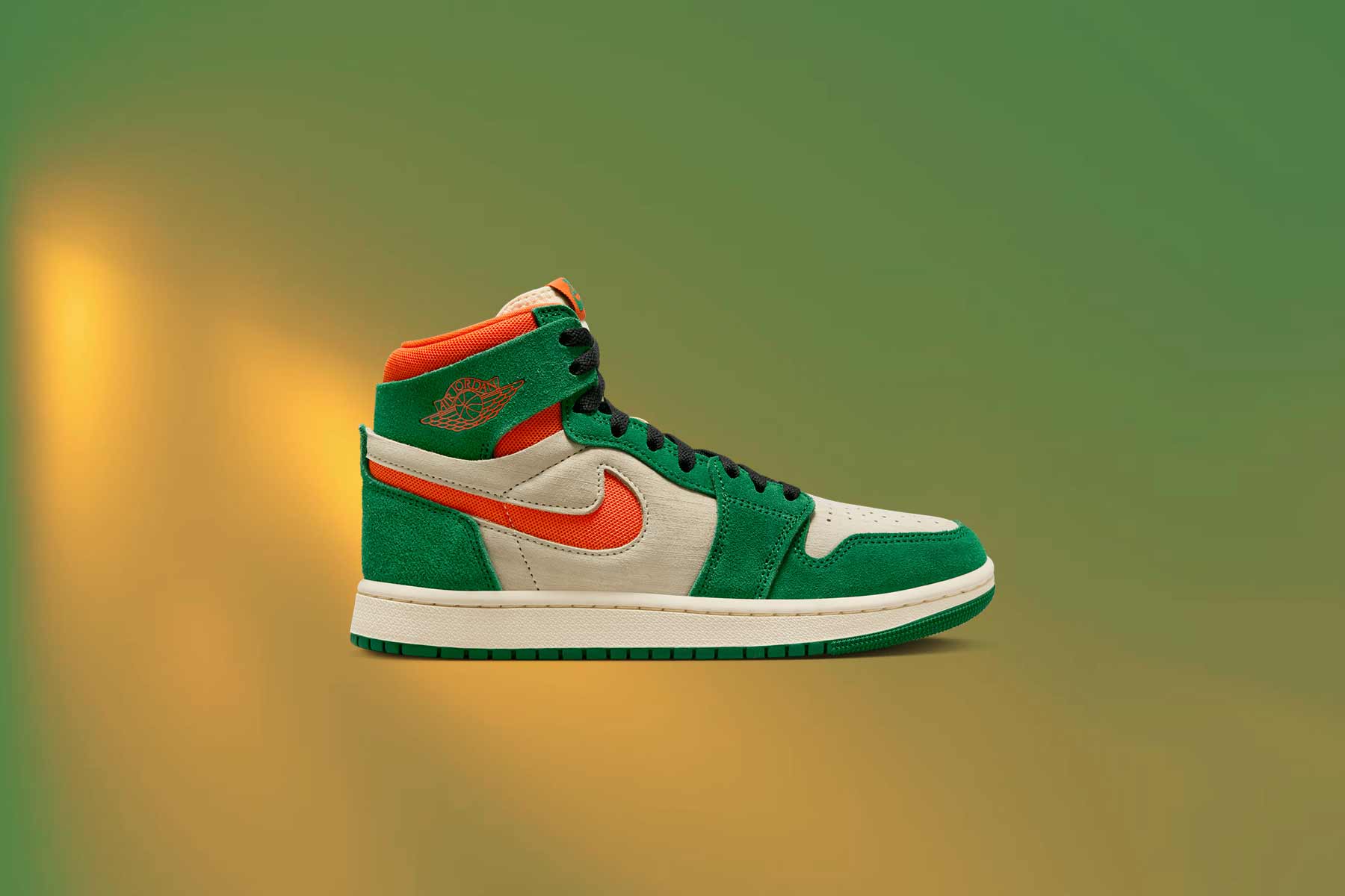 Women's Air Jordan 1 Zoom CMFT 2 - Pine Green/Orange Blaze/Muslin - Image 5
