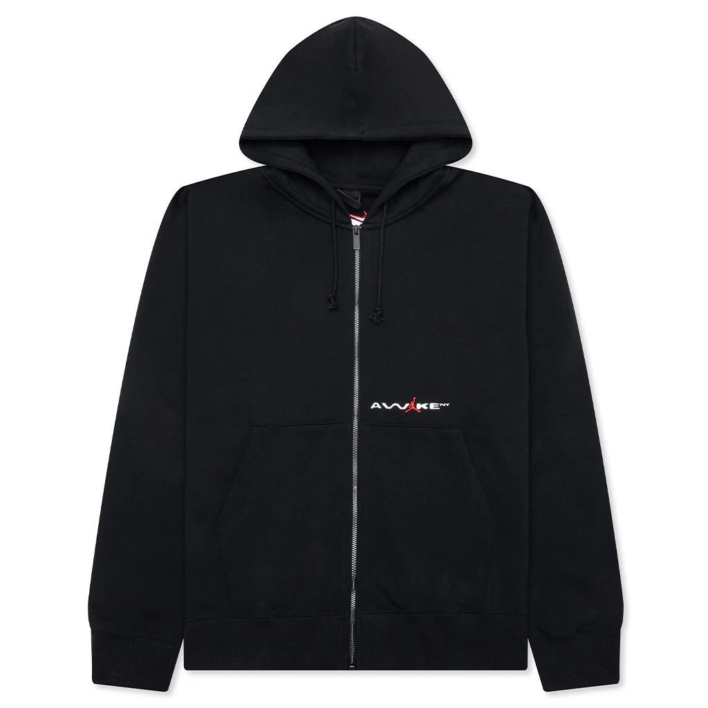 Jordan x Awake NY Full-Zip Fleece Hoodie - Black/University Red