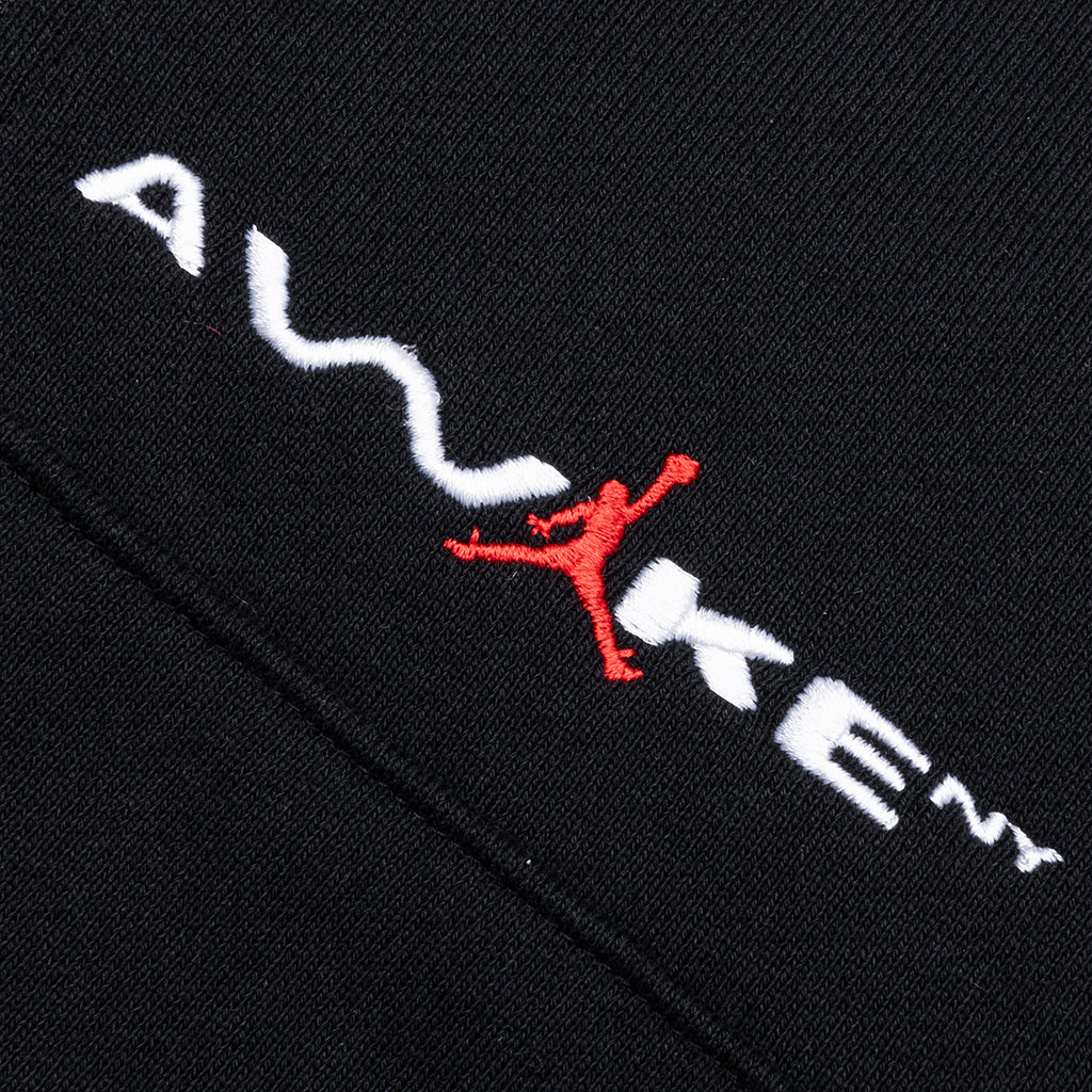 Jordan x Awake NY Full-Zip Fleece Hoodie - Black/University Red - Image 3