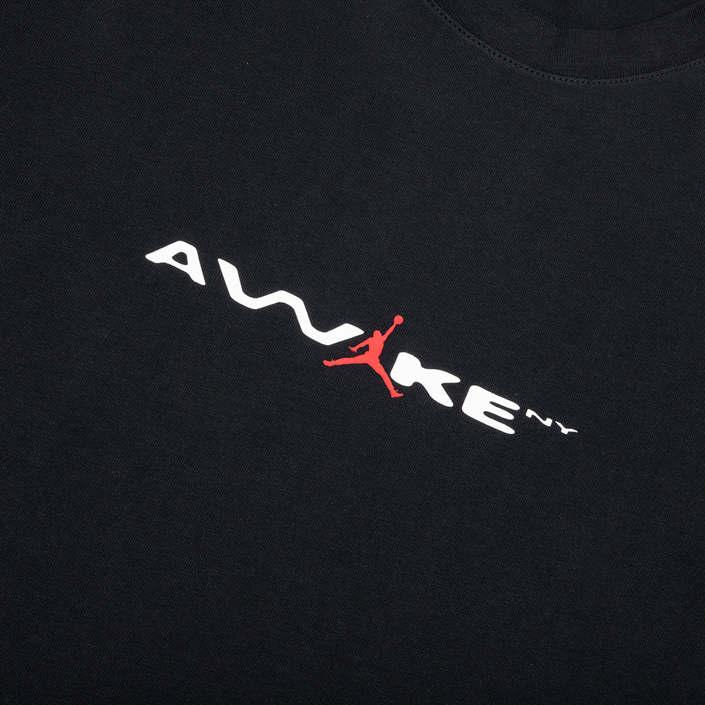 Jordan x Awake NY Tee - Black/White/University Red - Image 3