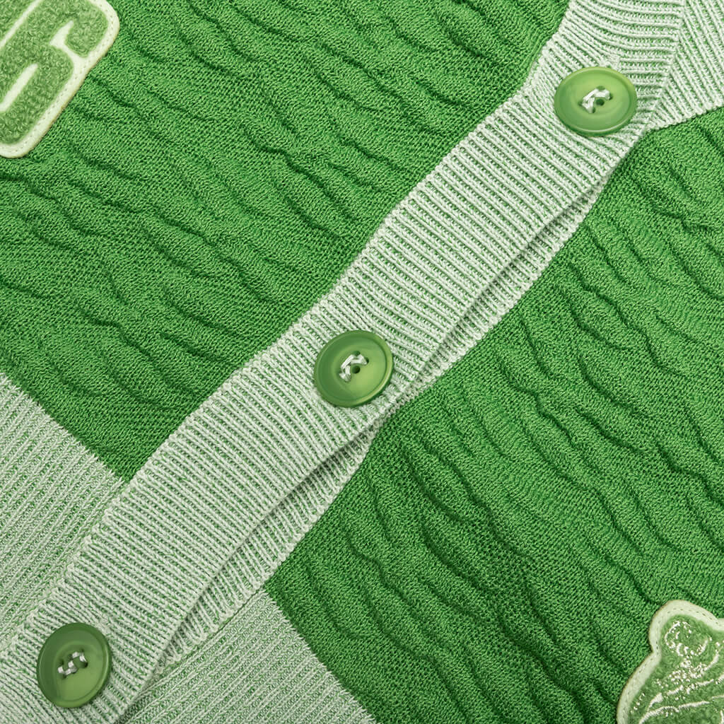 Jordan x UNION x Bephies Beauty Supply Cardigan Women's - Chlorophyll/Lime Ice - Image 4