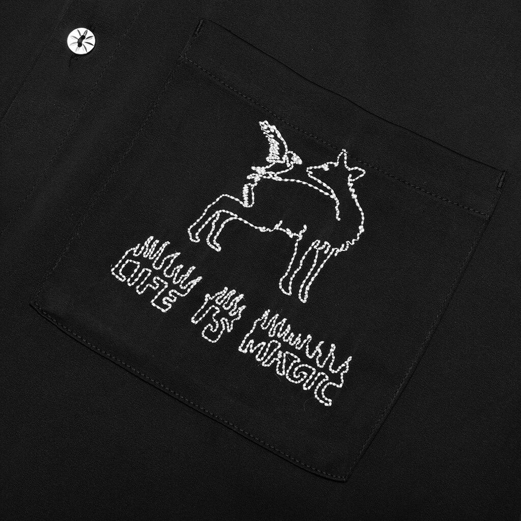 Life is Magic Button Up - Black - Image 5