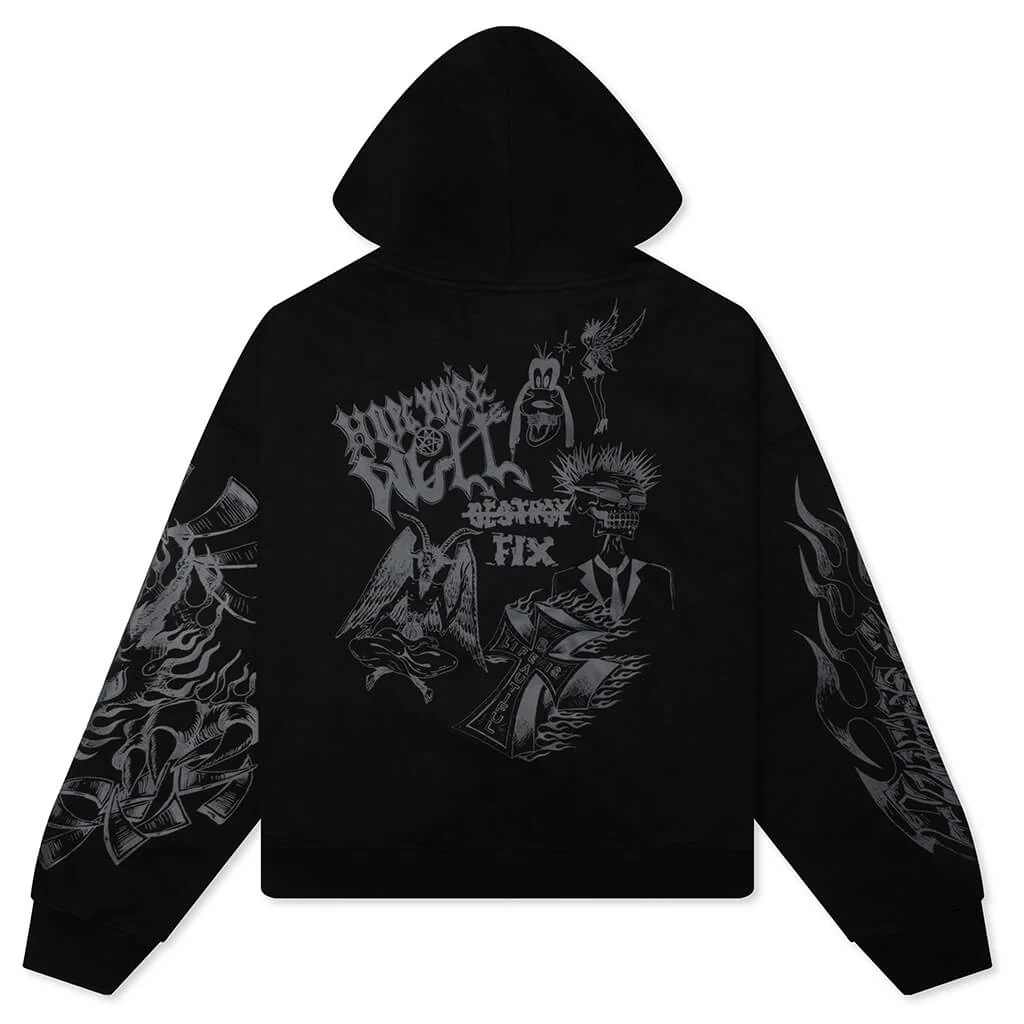 Loud Noises Hoodie - Black - Image 2