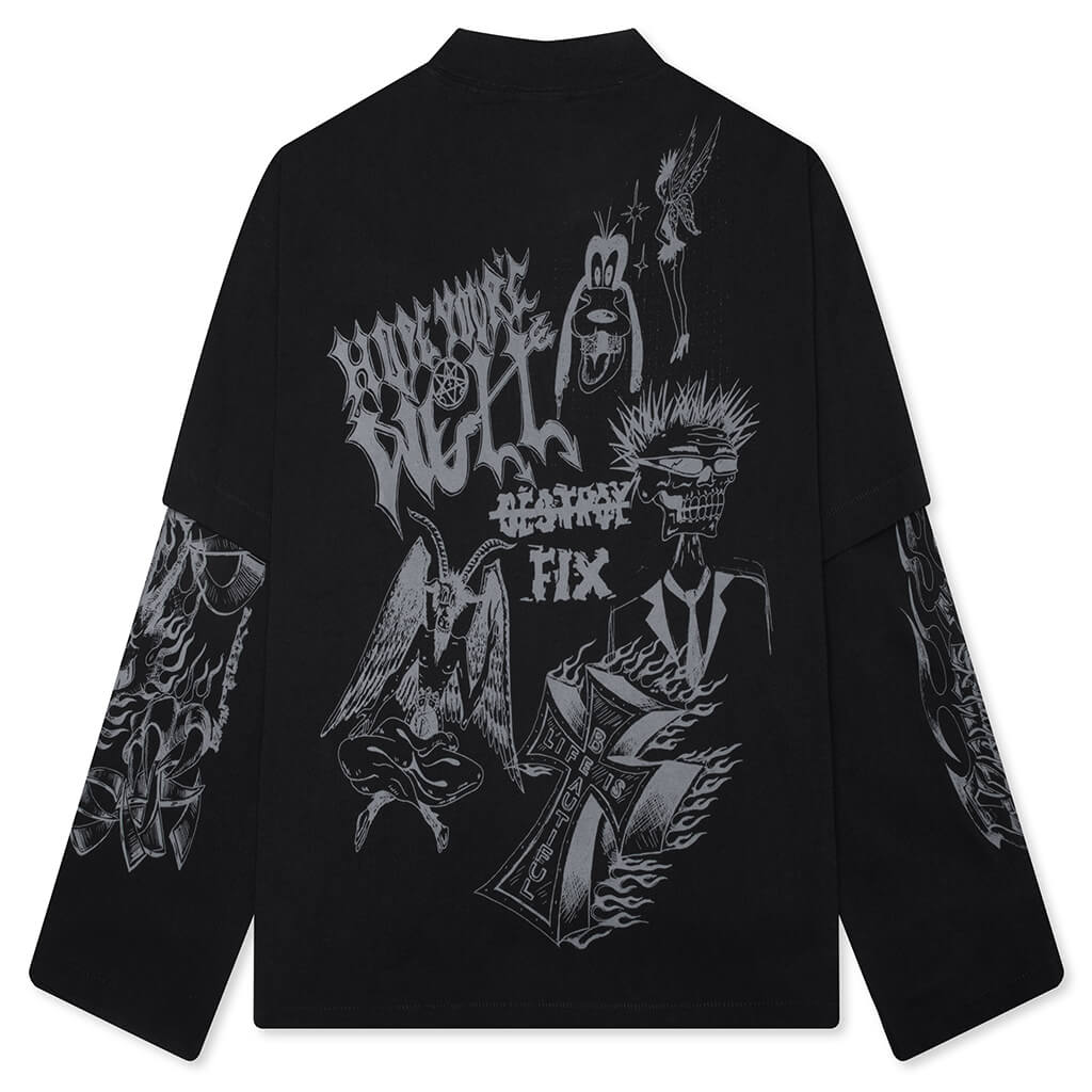 Loud Noises Long Sleeve Tee - Black - Image 2