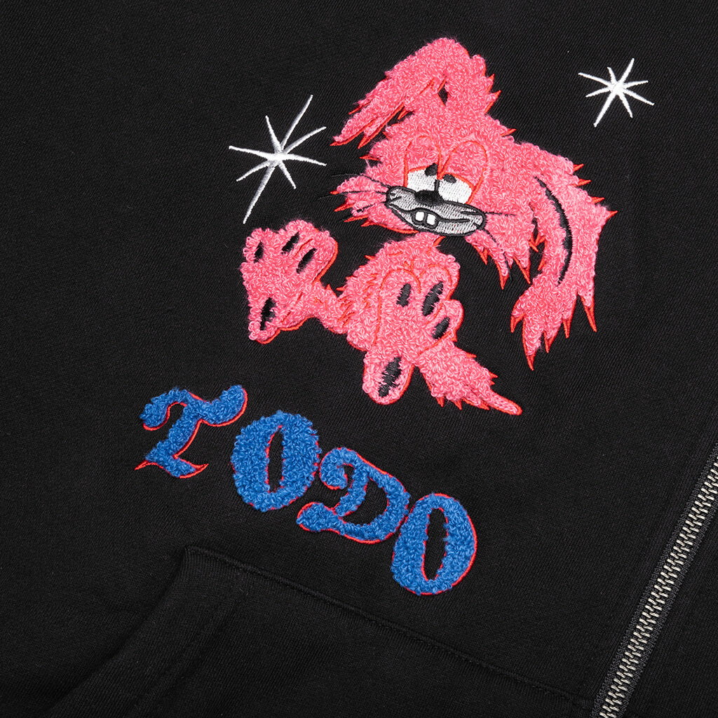 Todo Bien Zip Hoodie - Black - Image 4