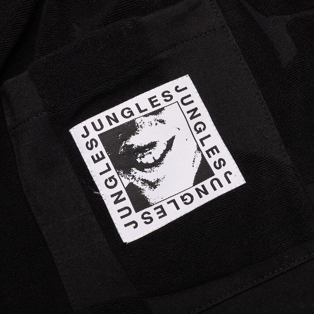 Towelling Beach Pant - Black - Image 5