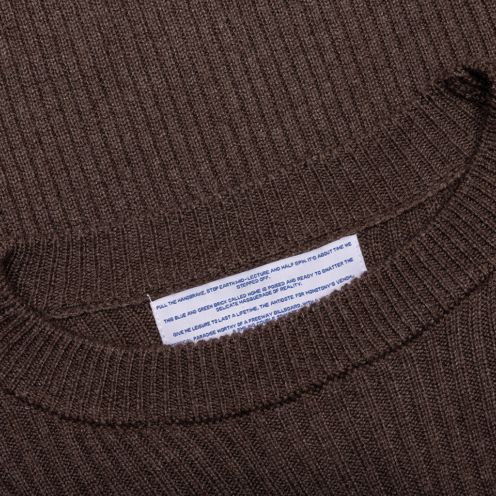 Tribal Knit Sweater - Brown - Image 3