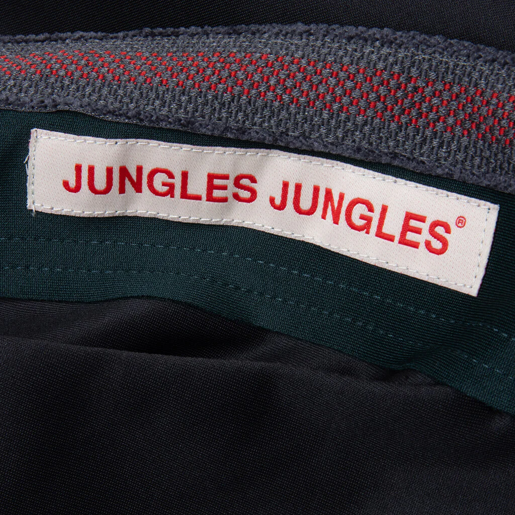 Weave Panel Shorts - Black/Green - Image 3