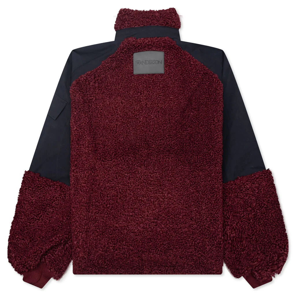 Colour Block Fleece Track Top - Image 2