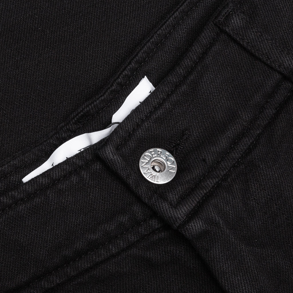 High Waist Wide Leg Trousers - Black - Image 3